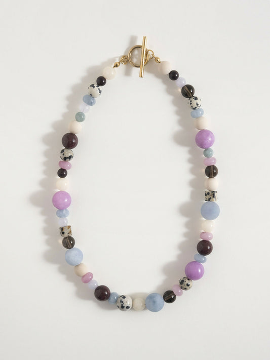 Bąbelkowy naszyjnik z kamieni naturalnych
