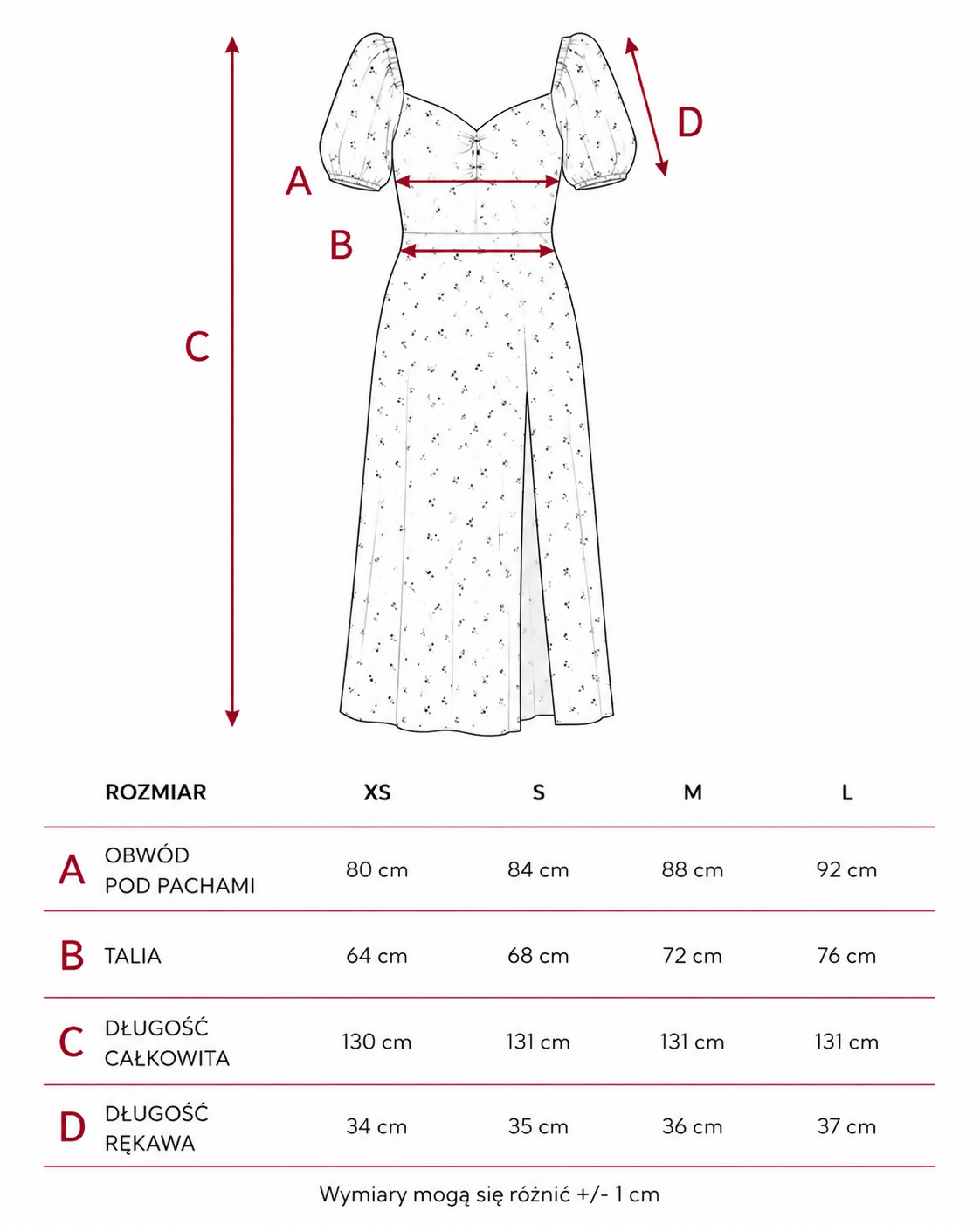 SUKIENKA ROSALIE