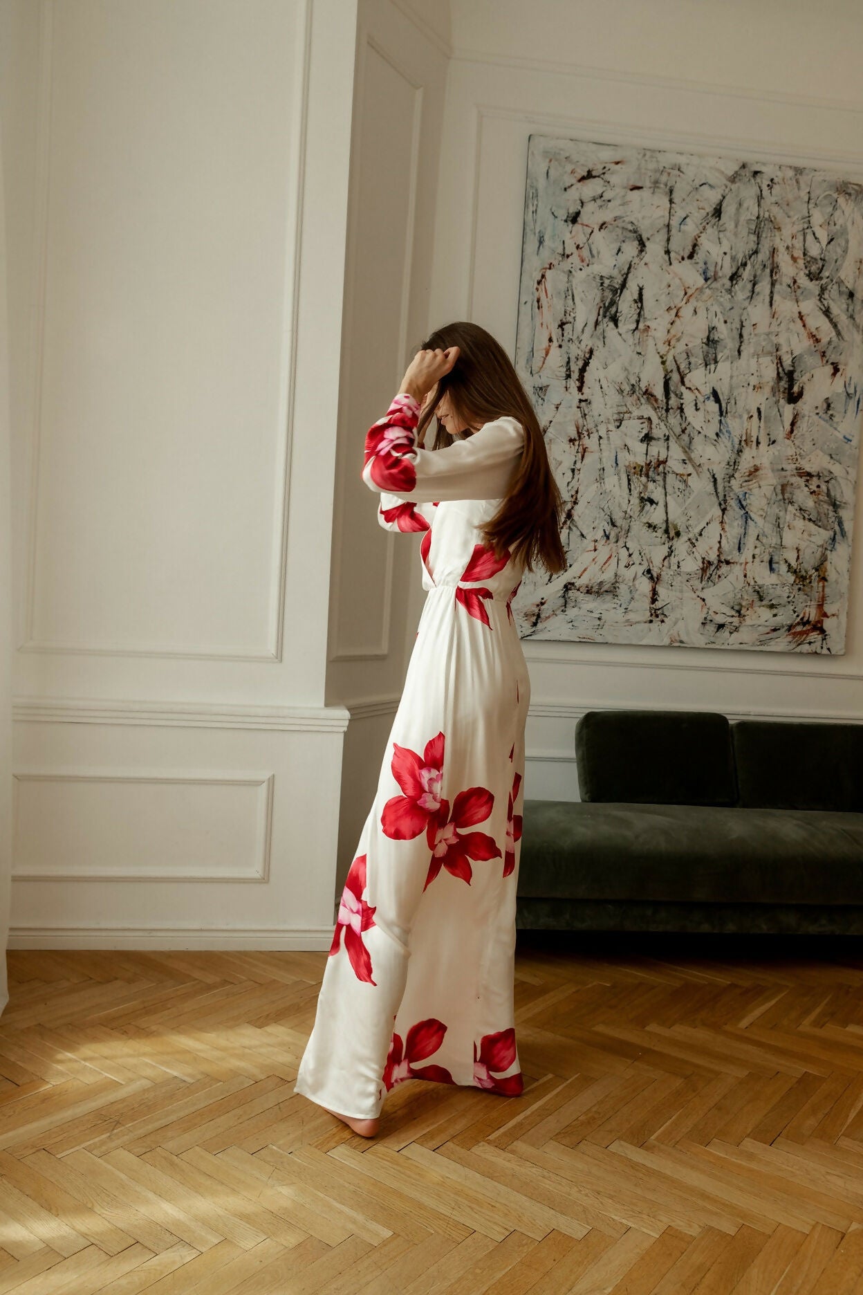 Maxi sukienka w kwiaty