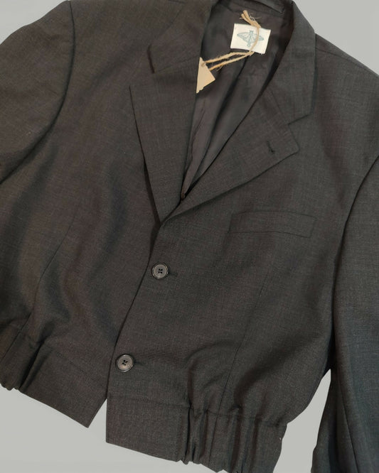 Wełniana grafitowa marynarka