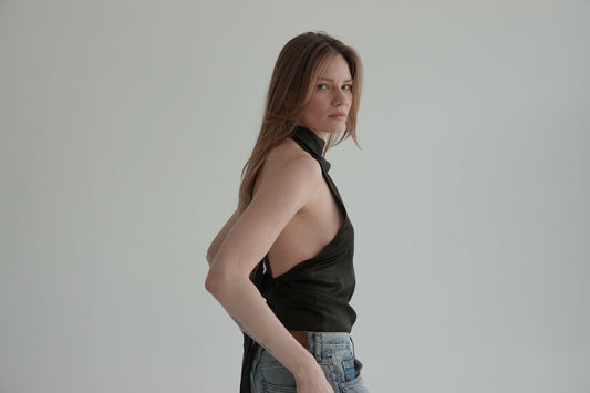 Jedwabny top Gina