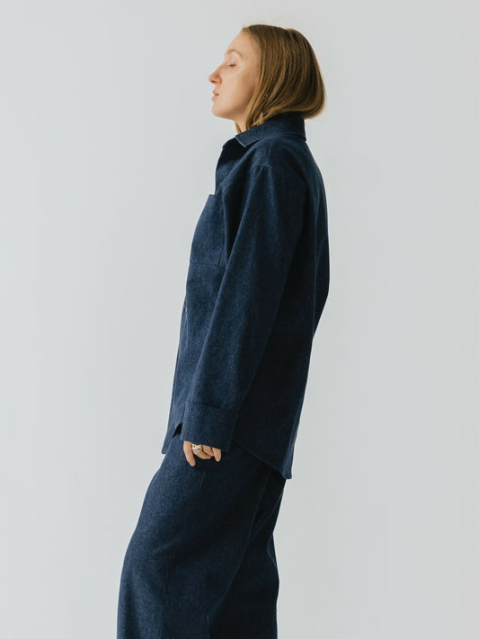 Jeansowa koszula oversize