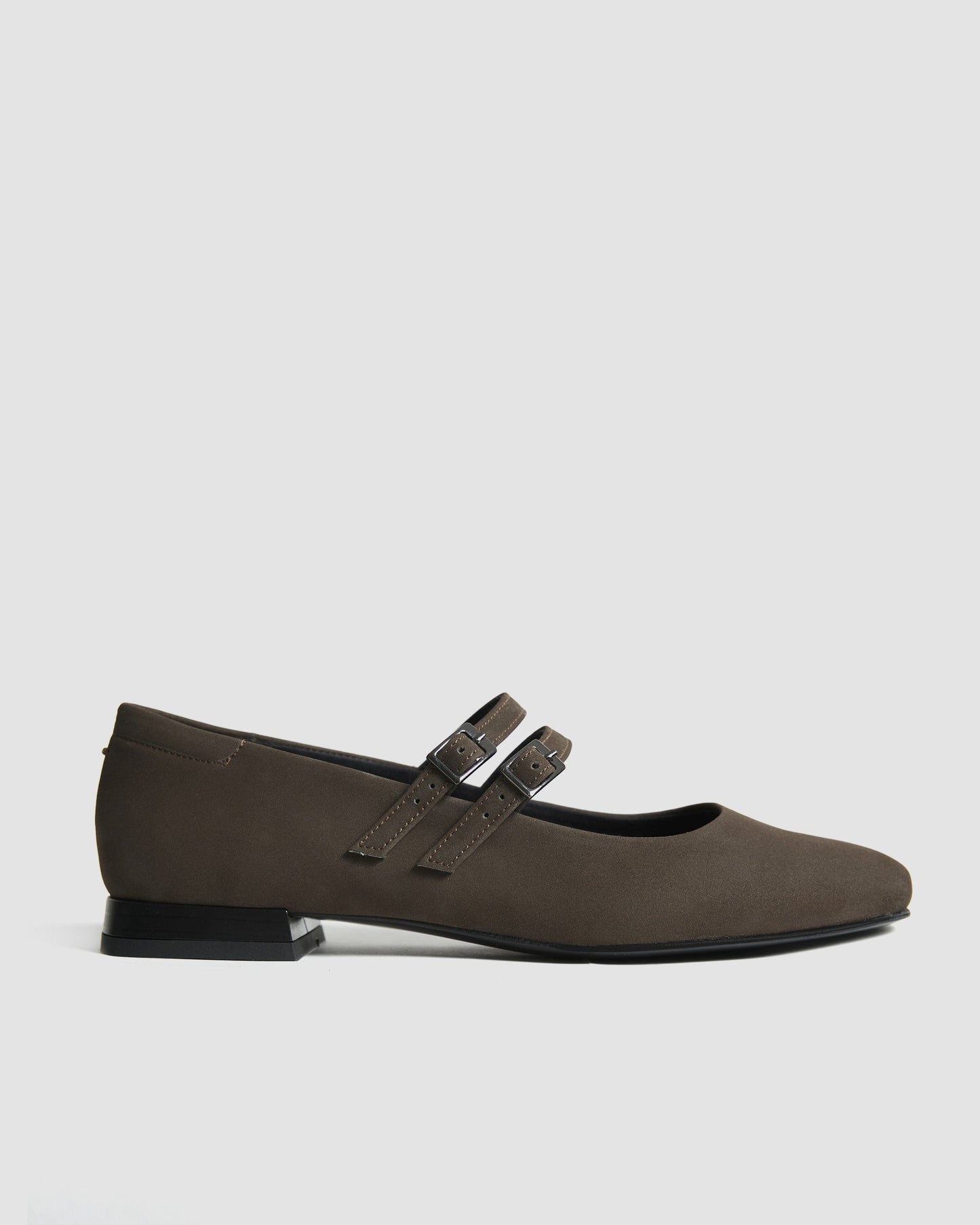 Chocolate Mary Jane Pumps brązowe baleriny