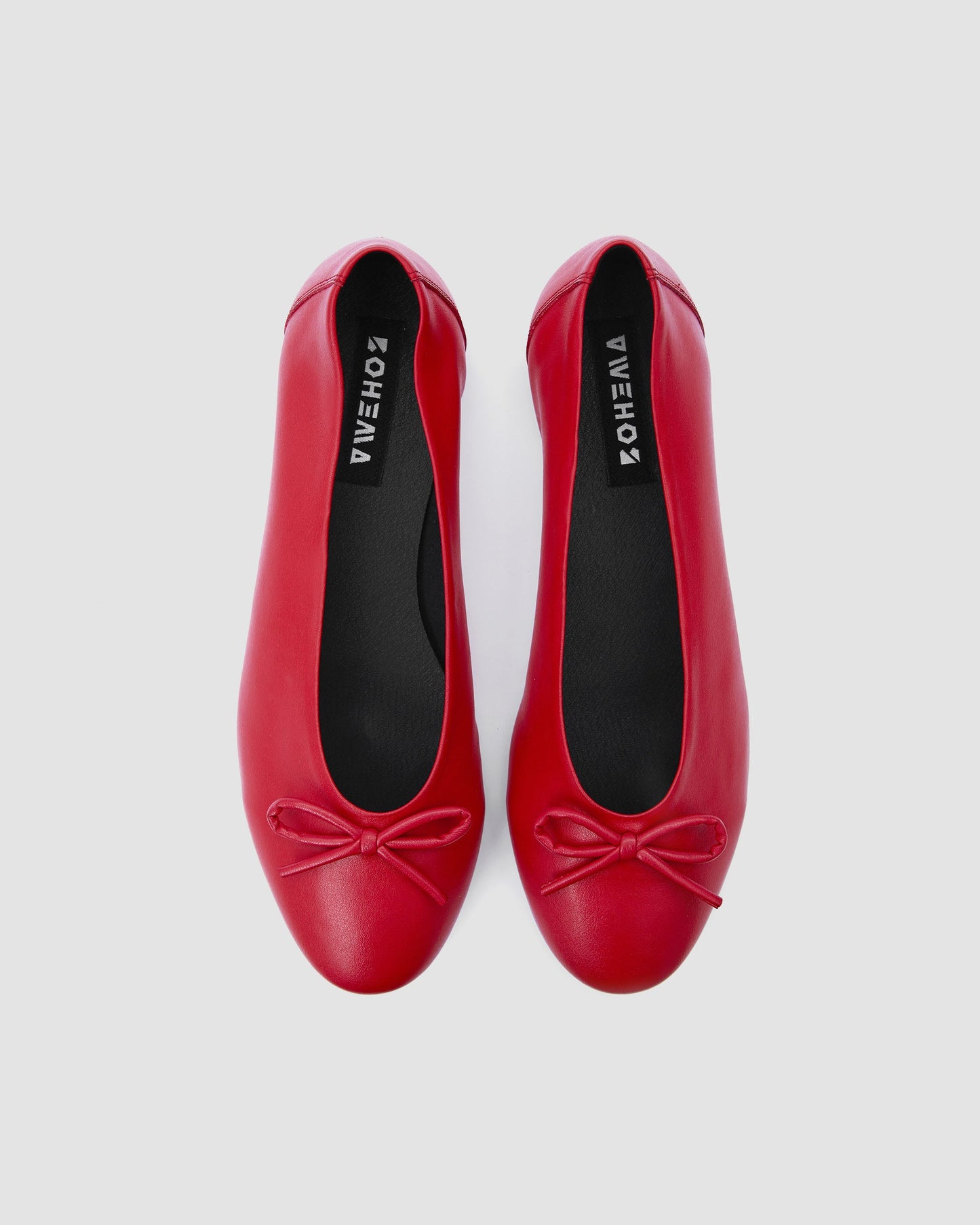 Mossy Pumps Red czerwone baleriny z kokardką