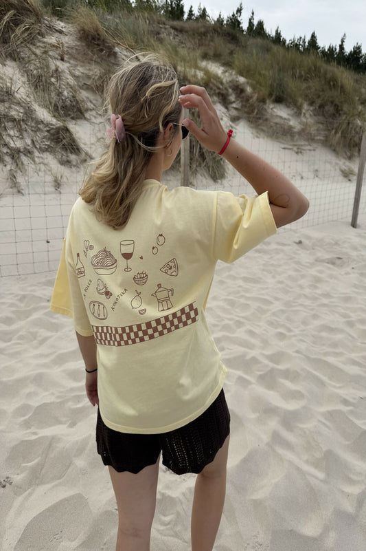 T-shirt z nadrukiem Felicità