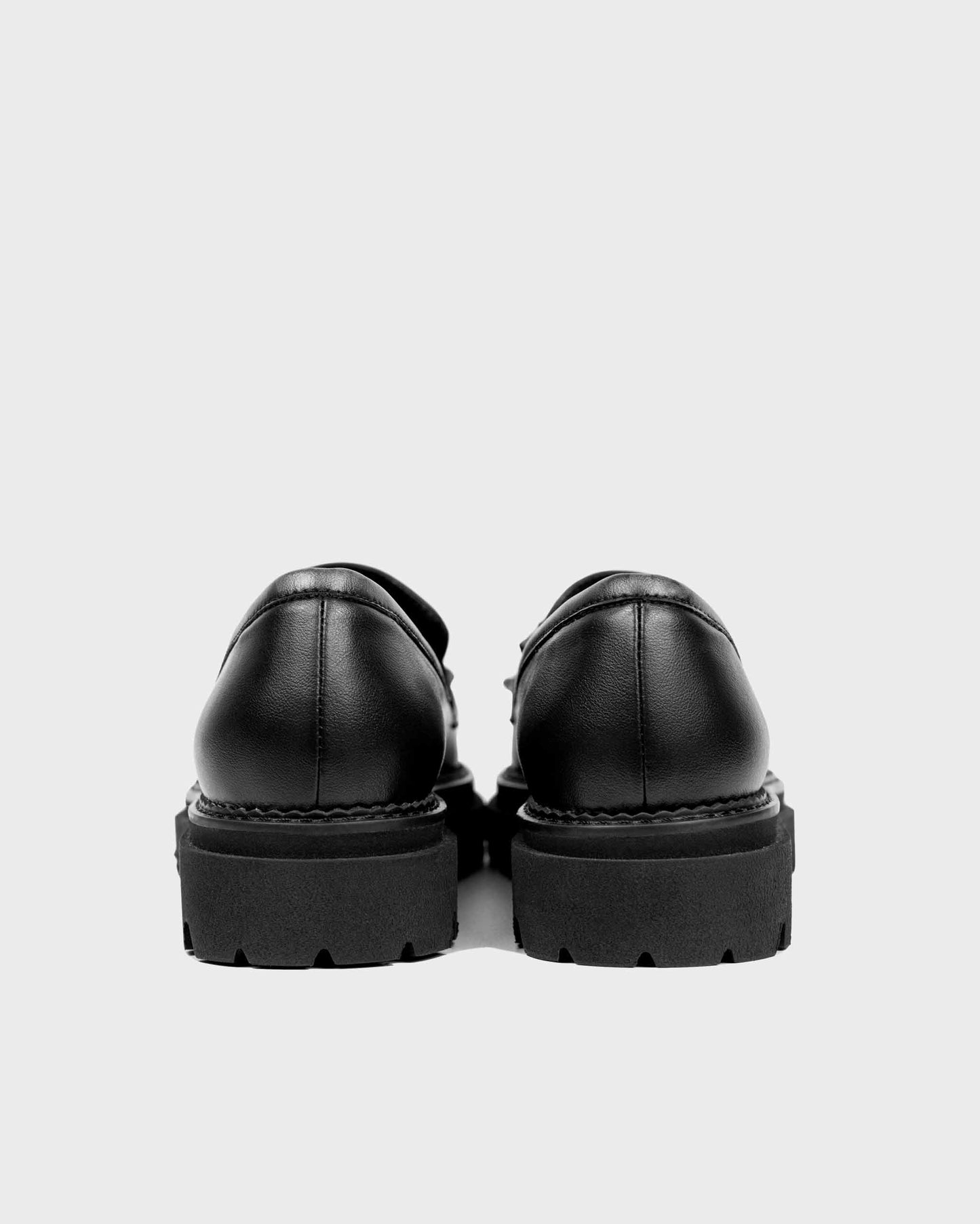 Chunky Loafers Black czarne mokasyny damskie