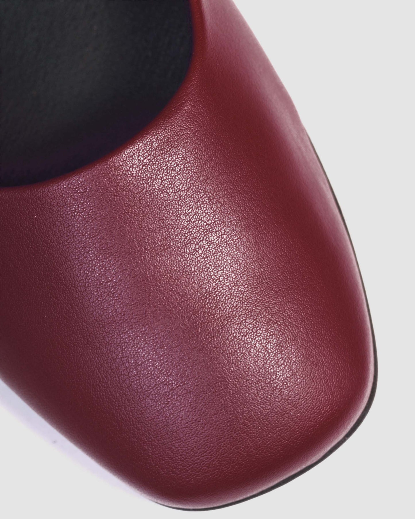 Cherry Mary Jane Pumps burgundowe baleriny