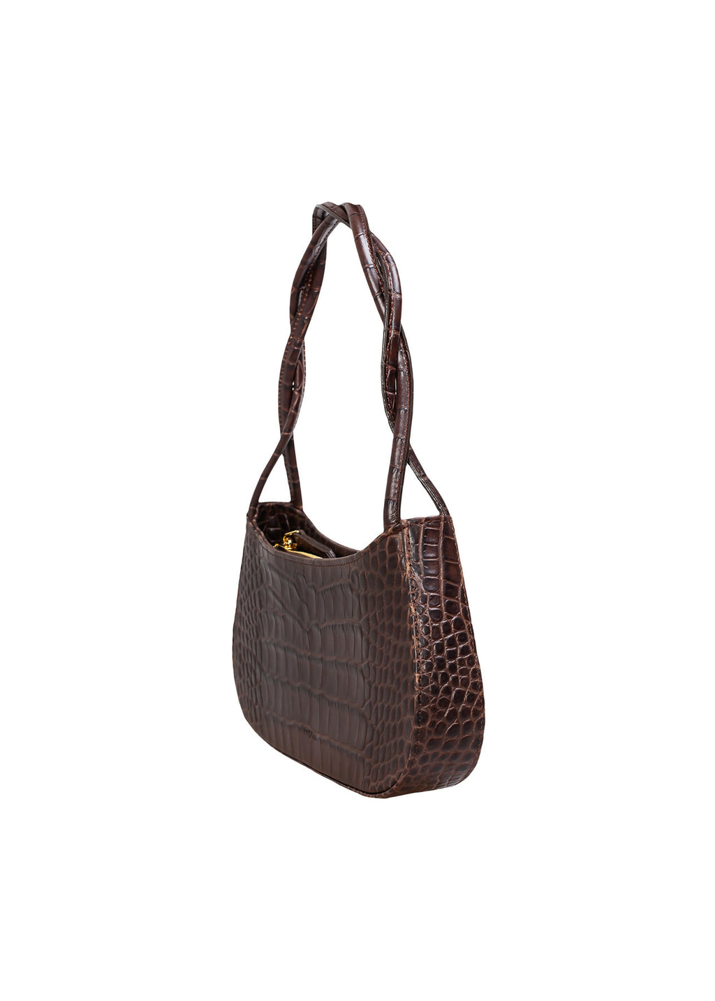 BAGUETTE HEDERA CROCO CHOCOLATE