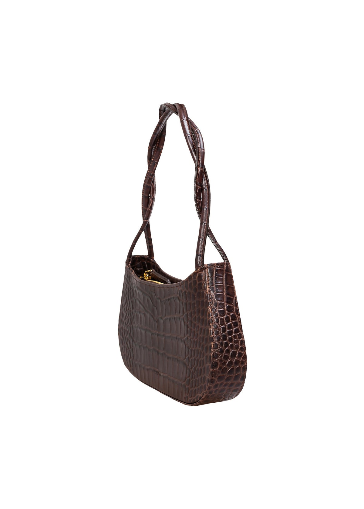 BAGUETTE HEDERA CROCO CHOCOLATE