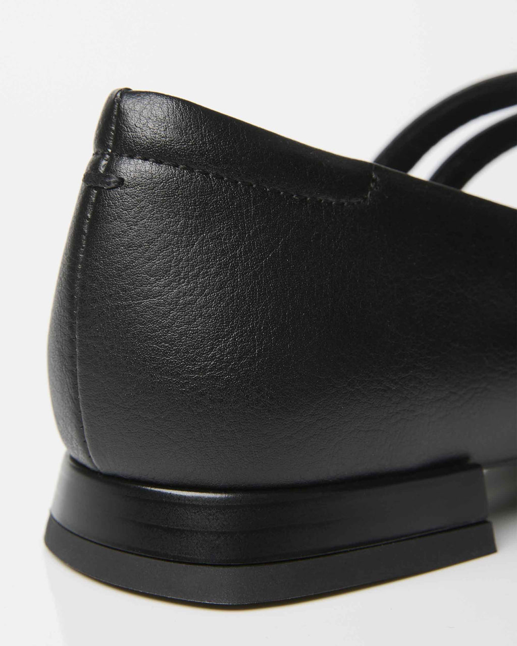 Blackberry Mary Jane Pumps czarne baleriny ze skóry z winogron