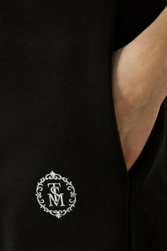 Czarne Spodnie dresowe