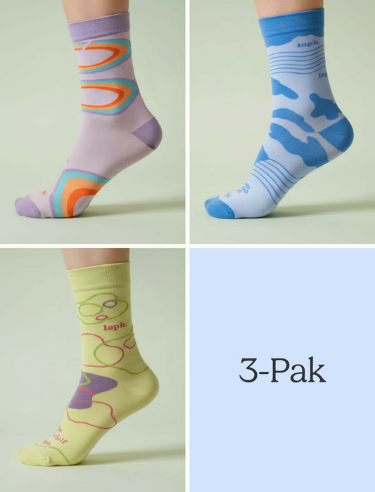 3 Pak skarpet Wiggly Colors 2