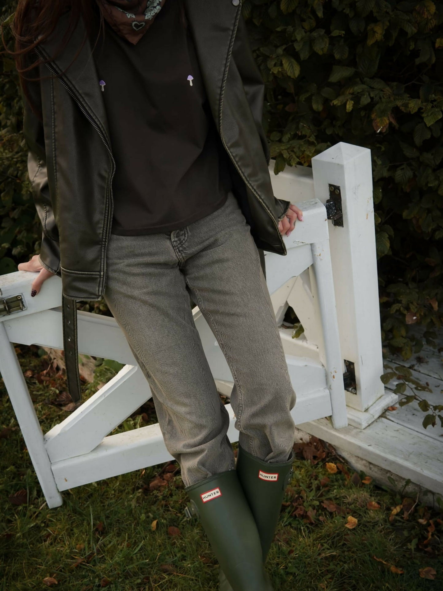 Long sleeve Magiczne grzybki fioletowe