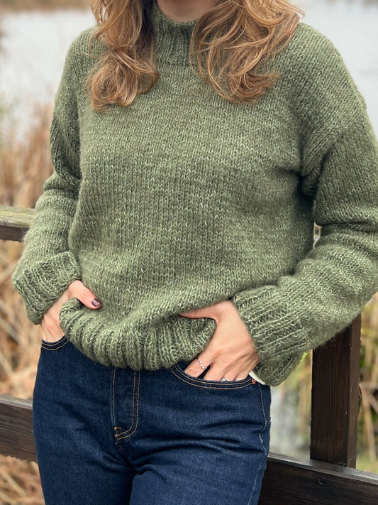 Sweter DITA – Oliwkowy