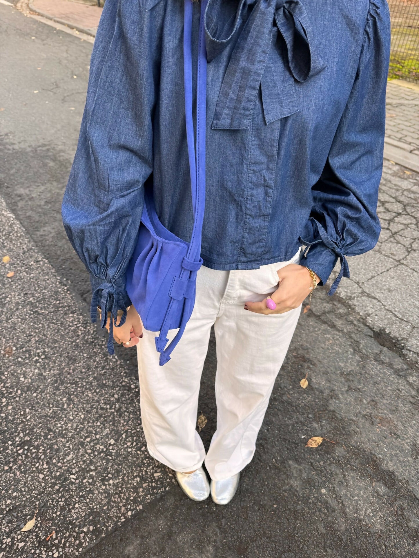 Sofi denim blouse