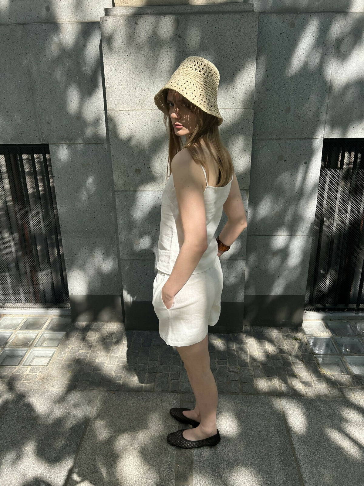 Lniany top Harper