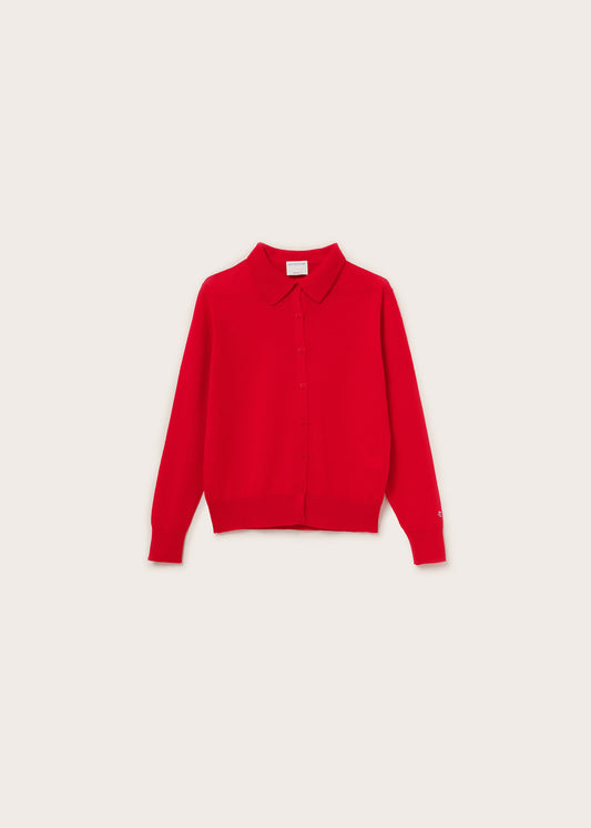 KARDIGAN GIVE A HUG LADYBUG RED