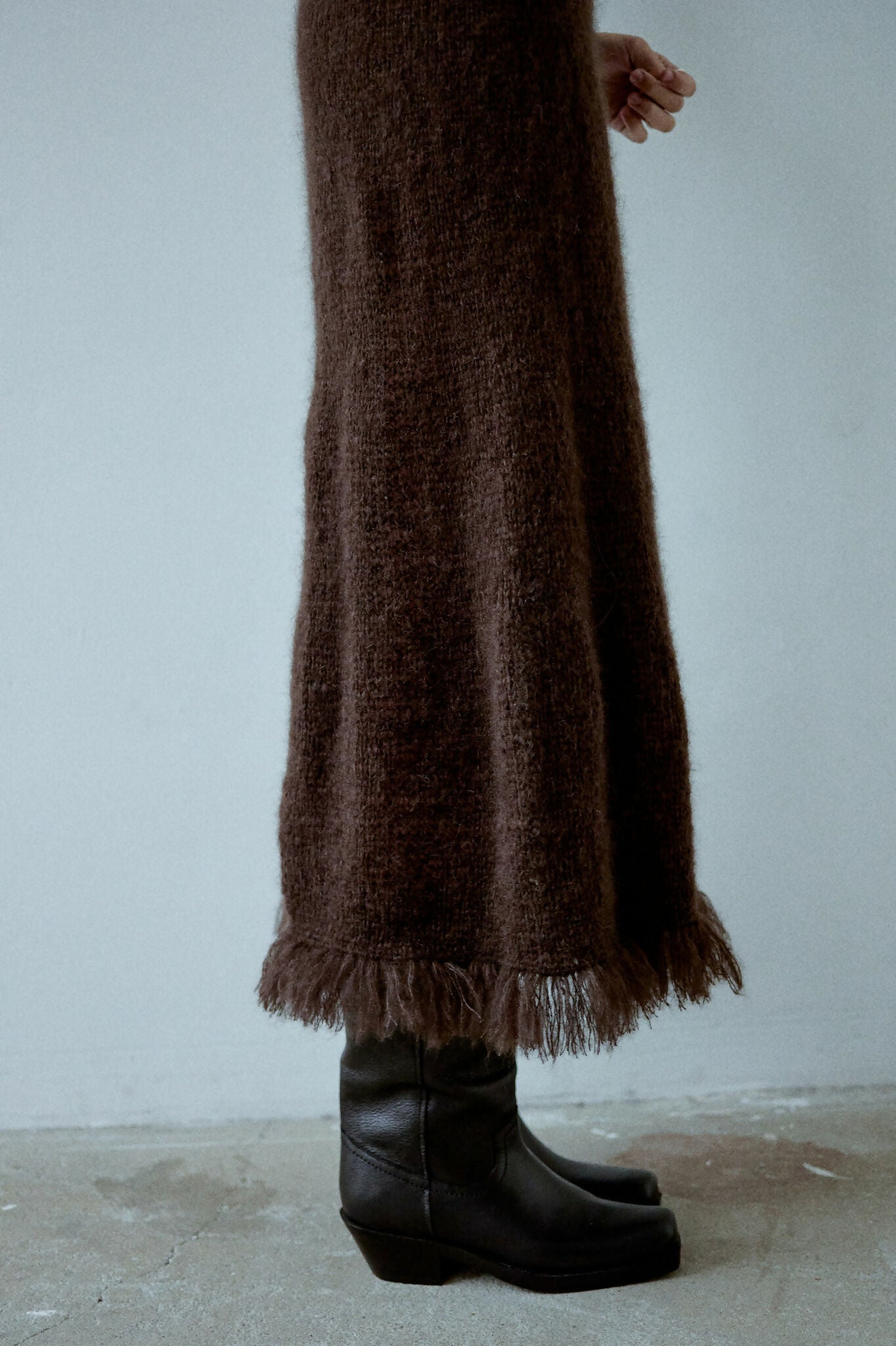 Sukienka Ofelia ręcznie wykonywana na drutach