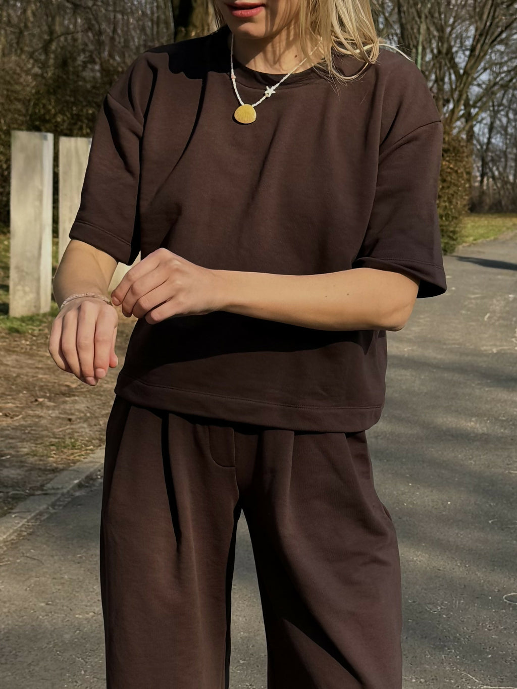 T-shirt Espresso Heavy Cotton Oversize