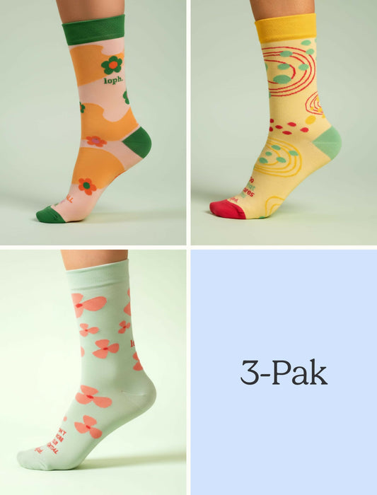 3 Pak skarpet Wiggly Colors 1
