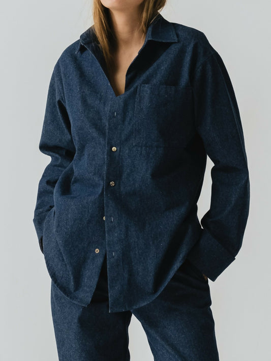 Jeansowa koszula oversize