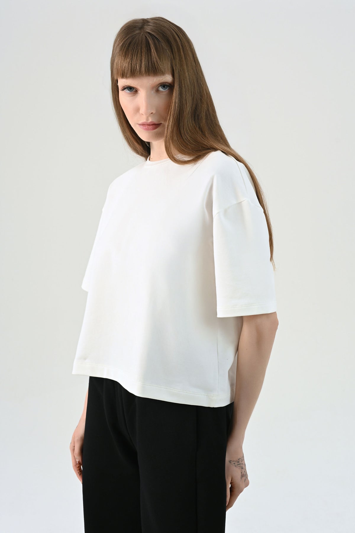 T-shirt White Heavy Cotton Oversize