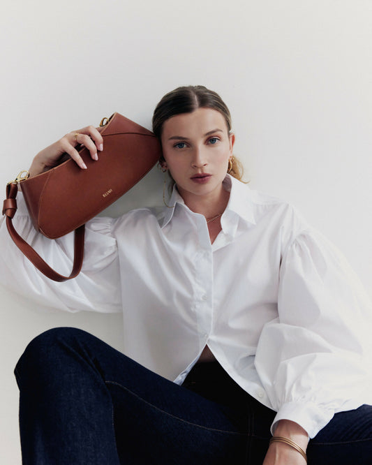 MADEINA COGNAC BROWN