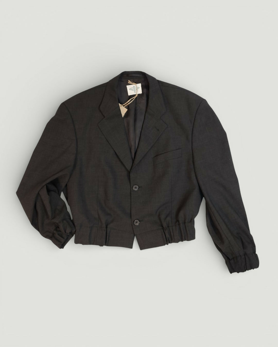 Wełniana grafitowa marynarka