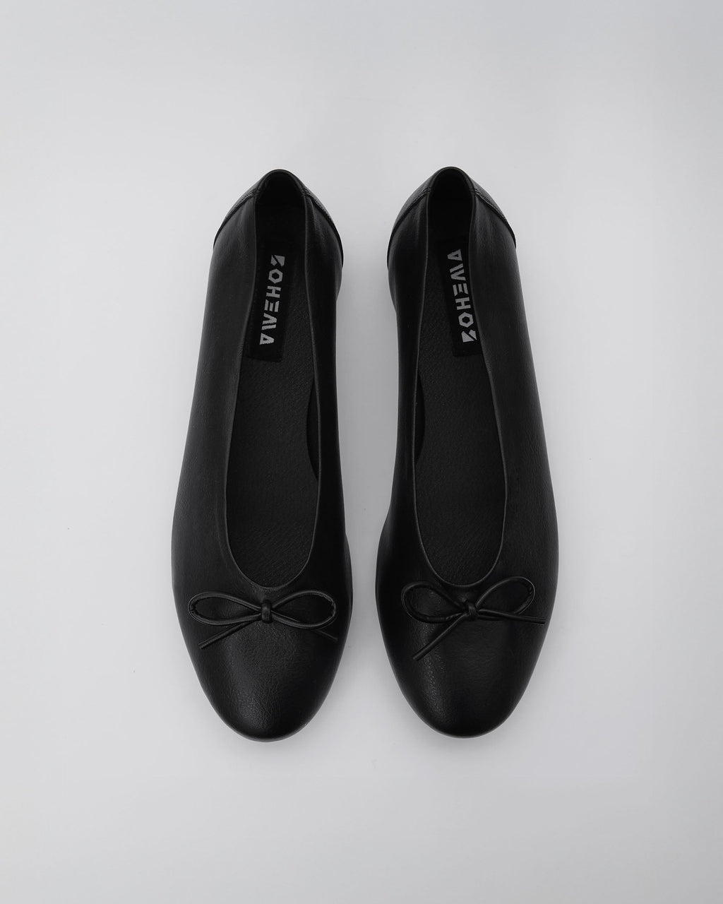 Mossy Pumps Black czarne baleriny z kokardką