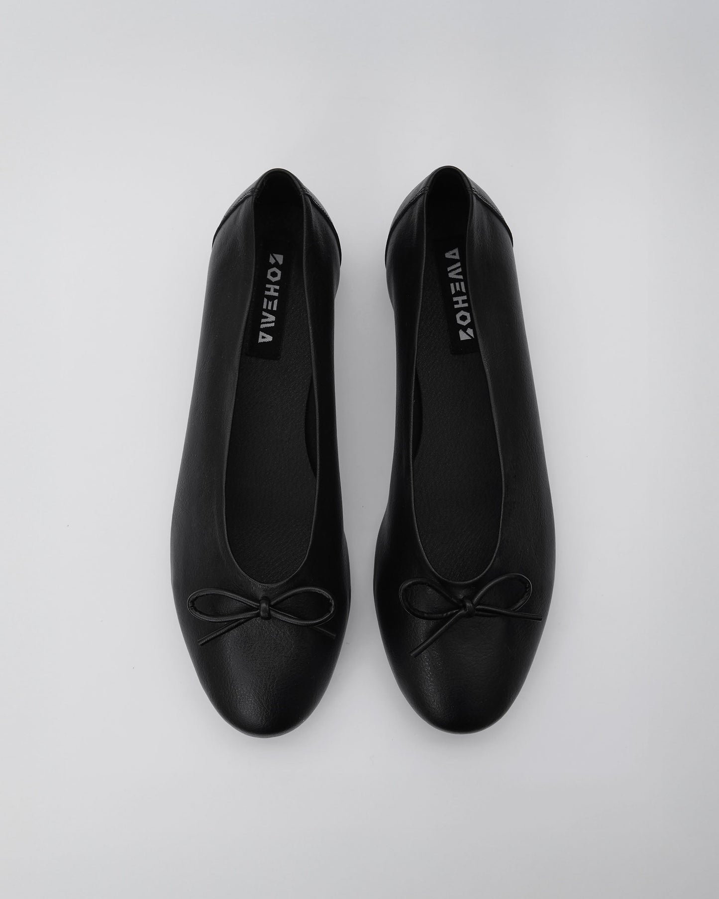 Mossy Pumps Black czarne baleriny z kokardką