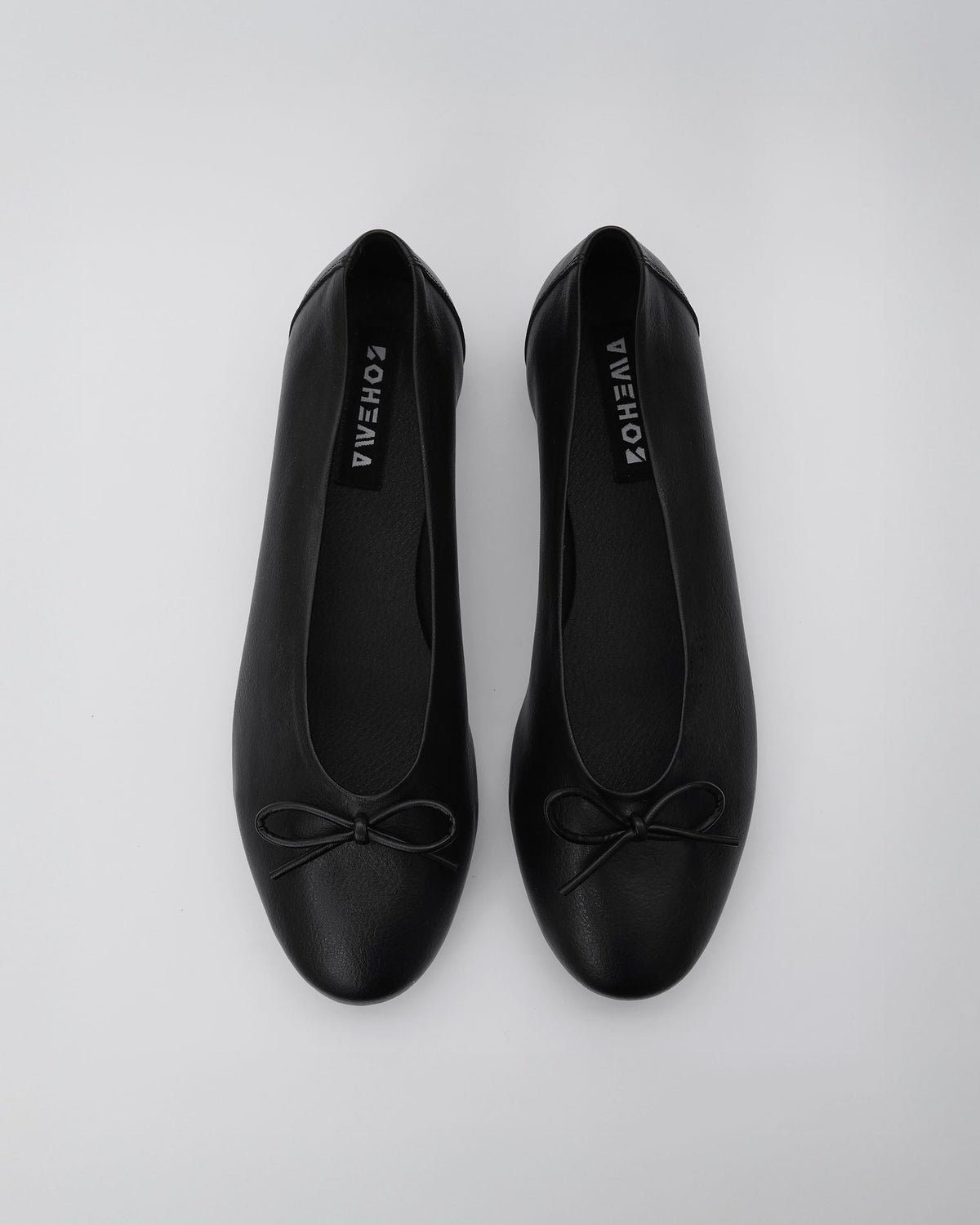 Mossy Pumps Black czarne baleriny z kokardką