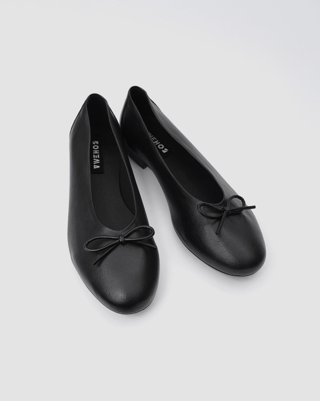 Mossy Pumps Black czarne baleriny z kokardką
