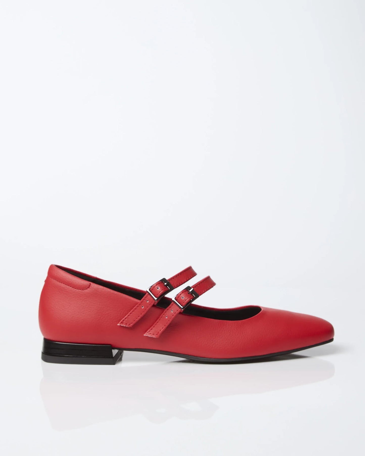 Strawberry Mary Jane Pumps czerwone baleriny