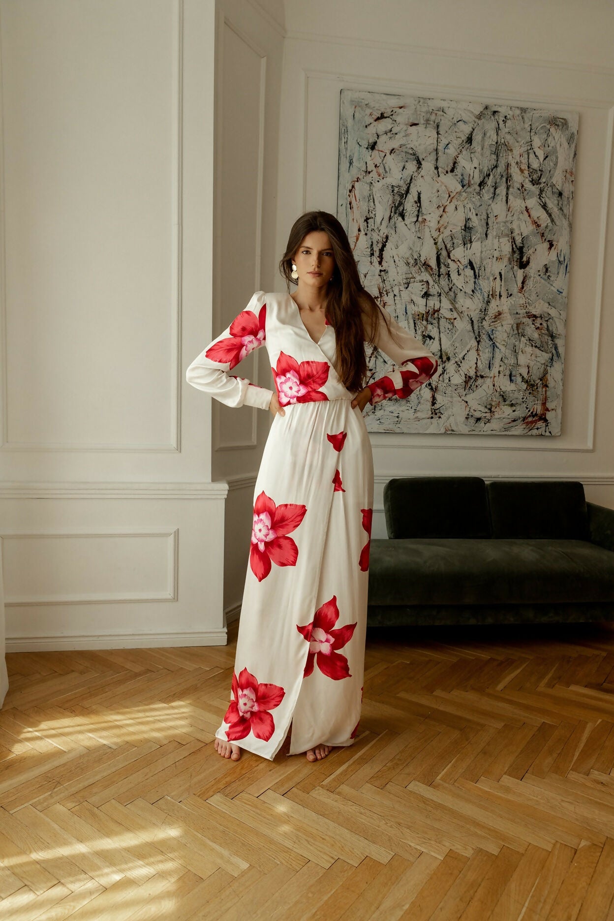 Maxi sukienka w kwiaty