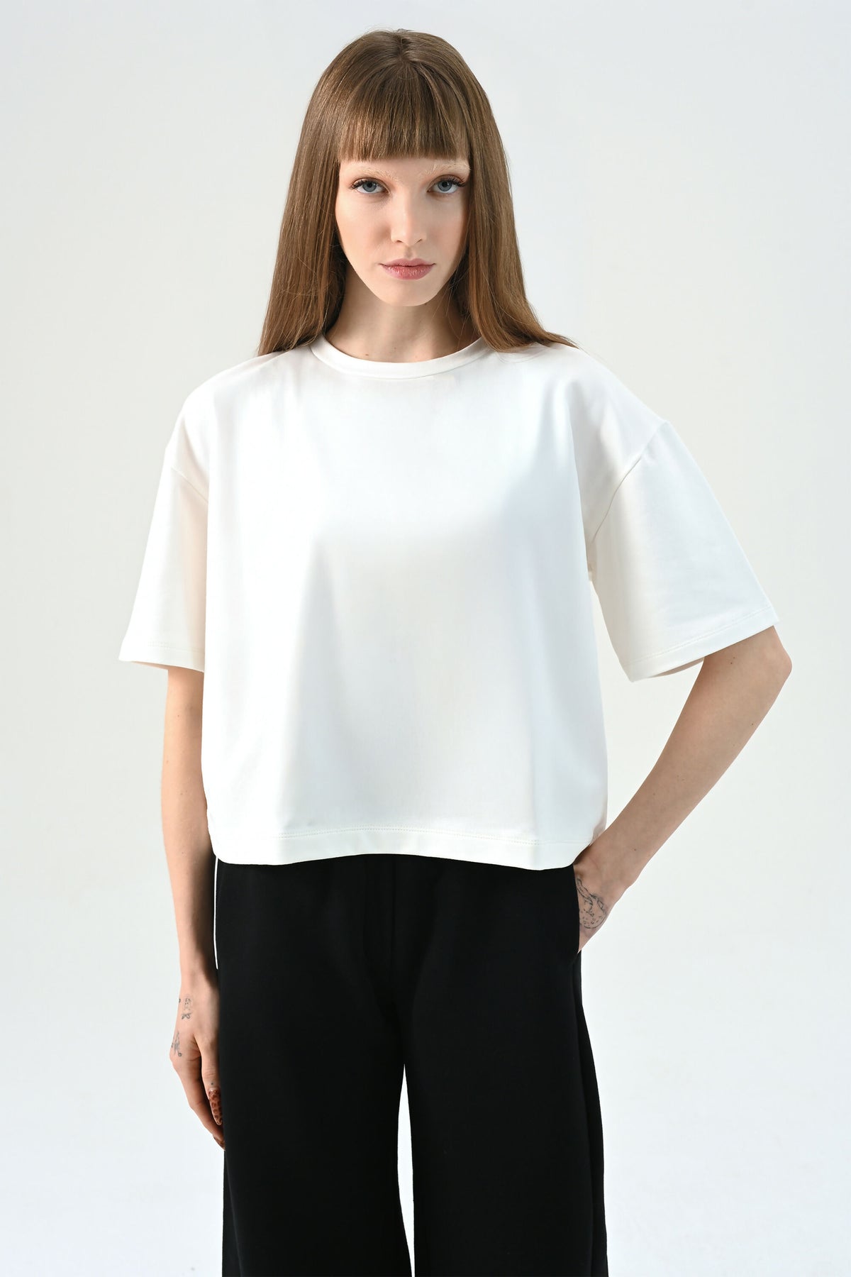 T-shirt White Heavy Cotton Oversize