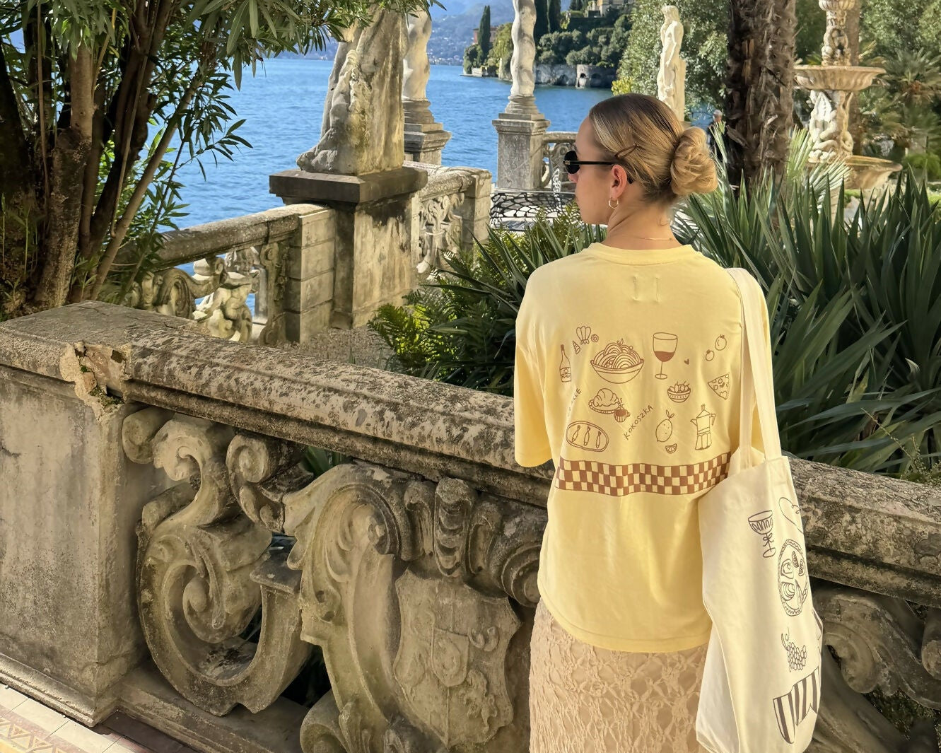 T-shirt z nadrukiem Felicità