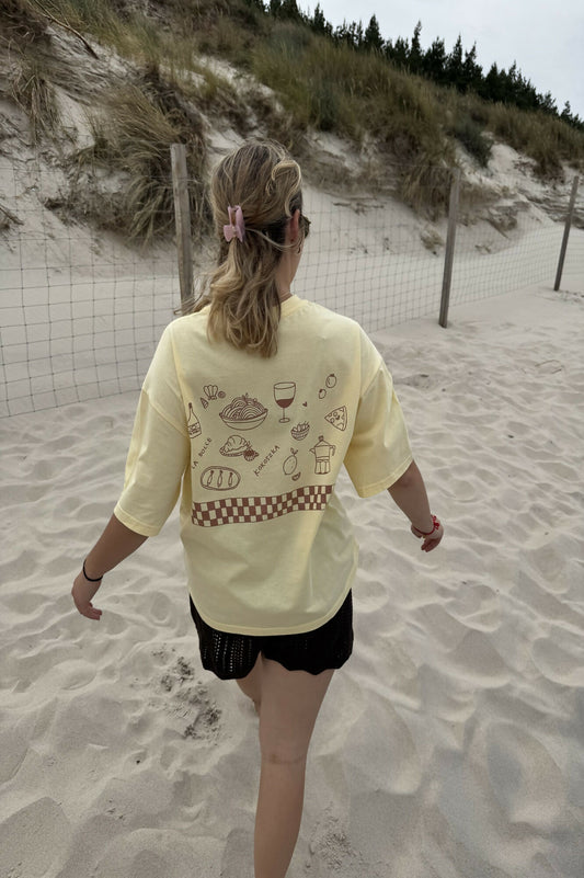 T-shirt z nadrukiem Felicità