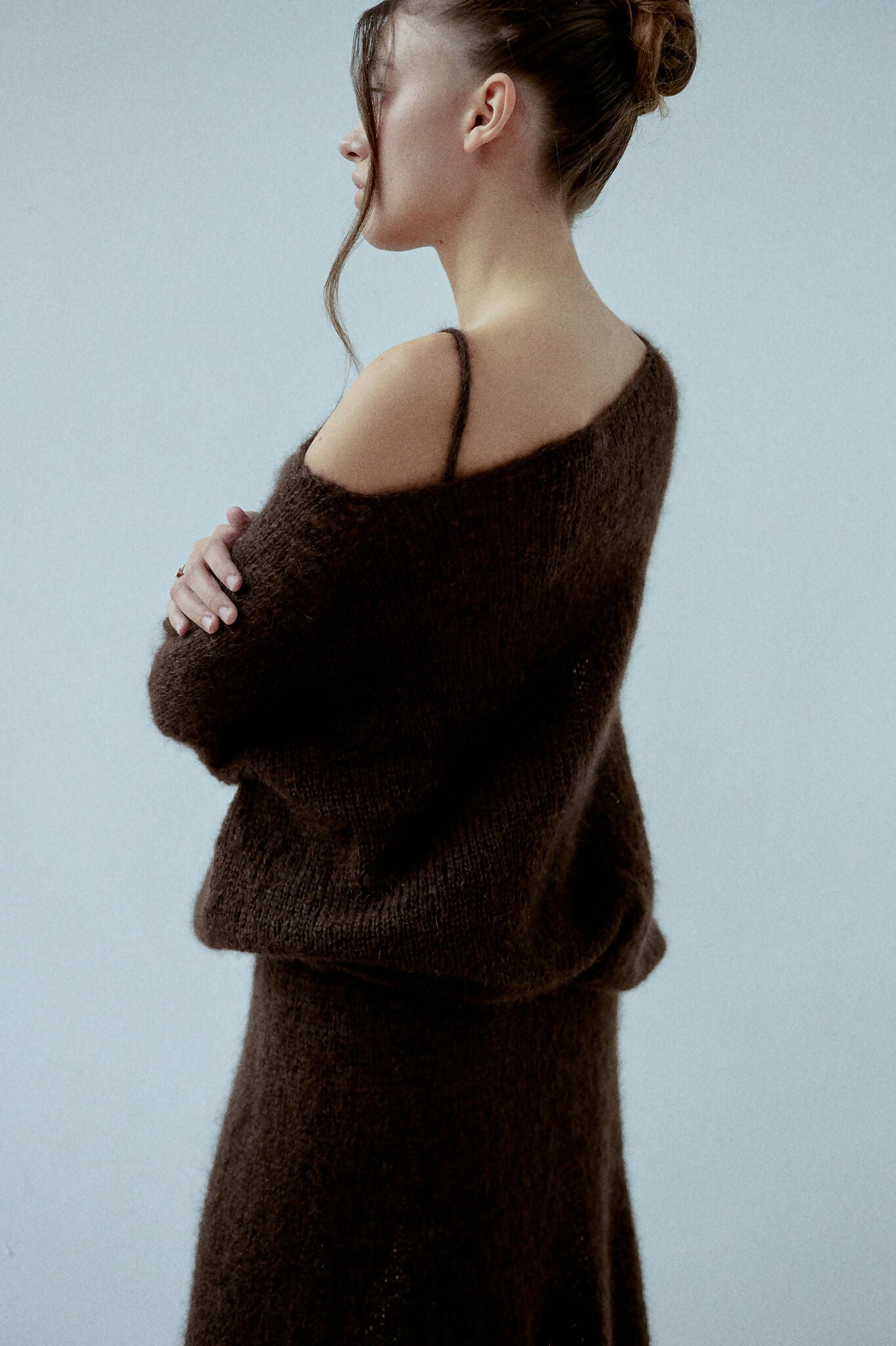 Sukienka Ofelia ręcznie wykonywana na drutach