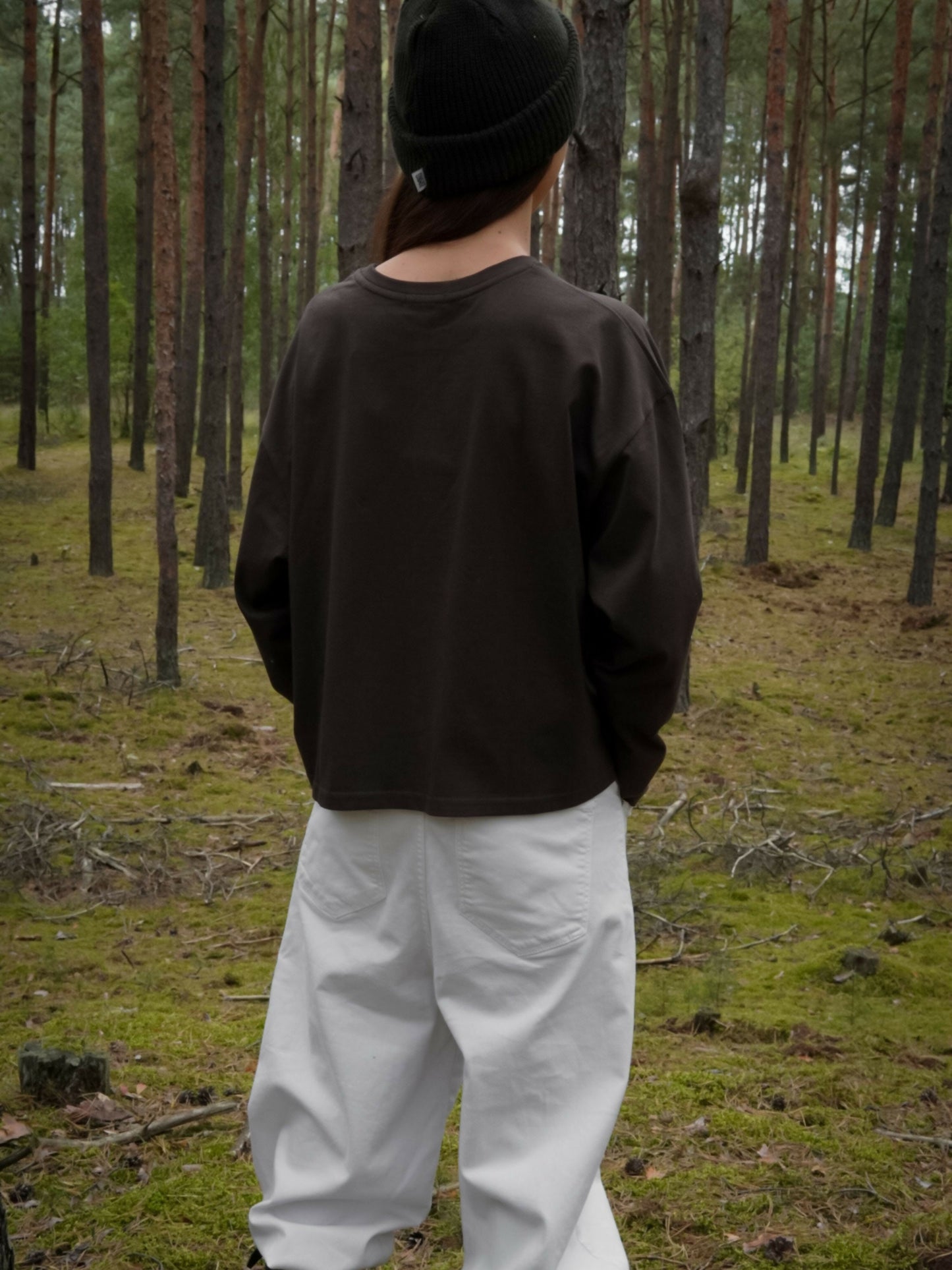 Long sleeve Magiczne grzybki fioletowe