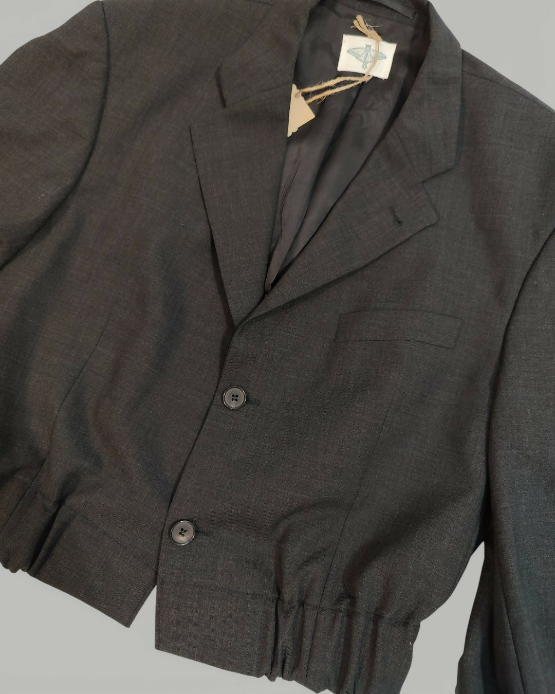 Wełniana grafitowa marynarka