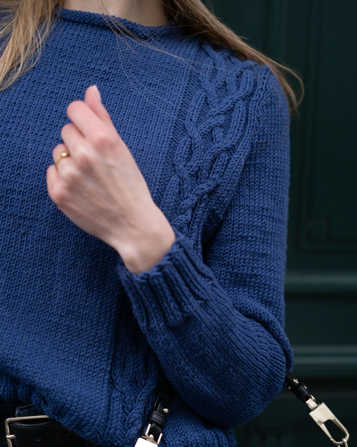 Sweter LAMIA – Granatowy