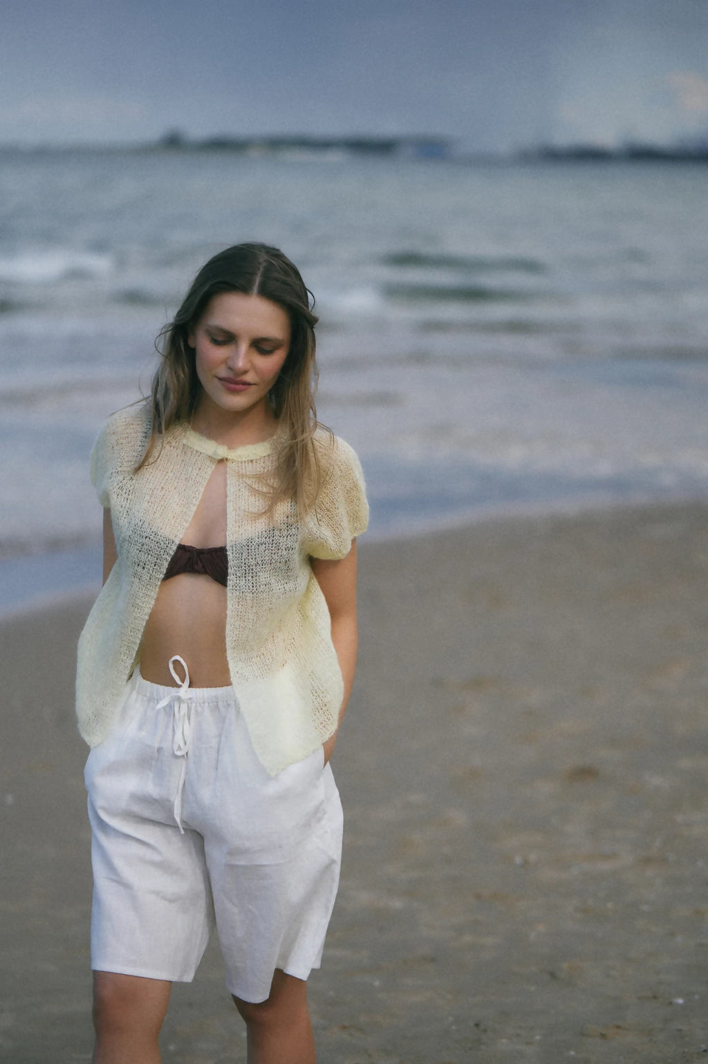 Lniane bermudy Zoi