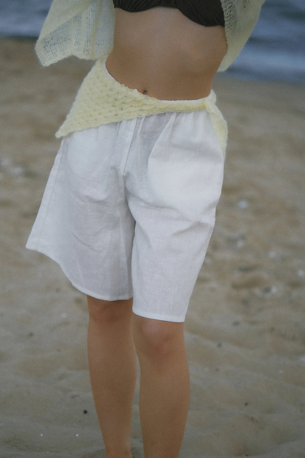 Lniane bermudy Zoi