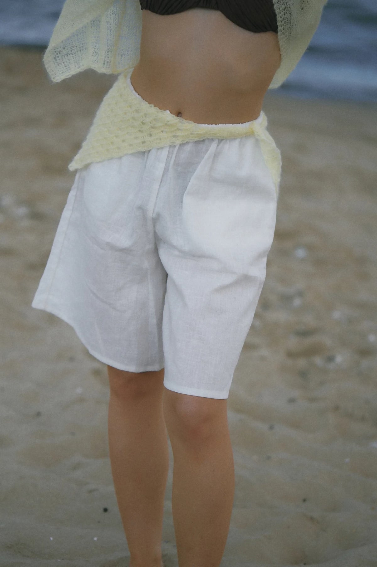 Lniane bermudy Zoi
